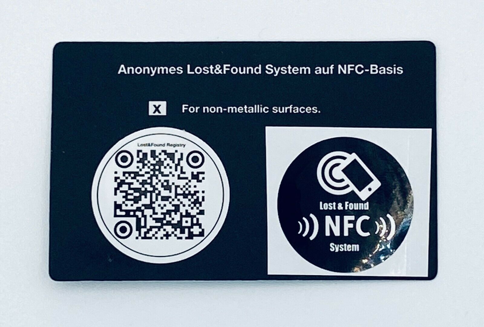 1 x NFC-NTAG215 Sticker Set als Lost&Found System
