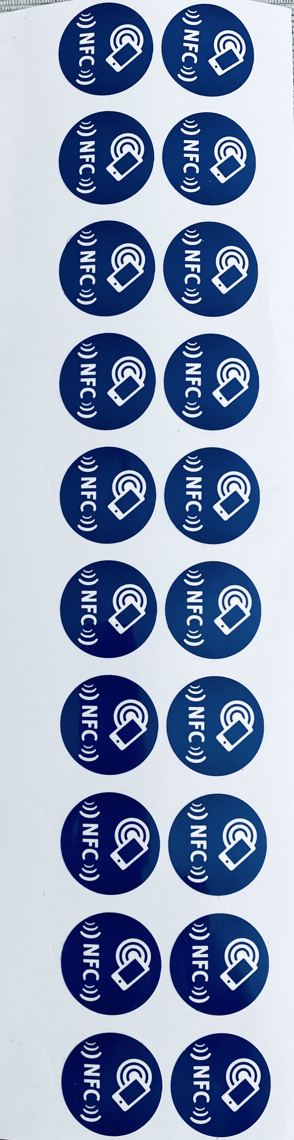 20 Stk. Kleine NFC-Ntags215 Sticker auch gut für Amiibo Konsole geeignet